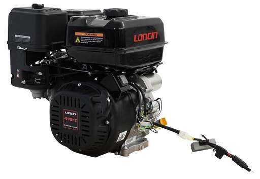 Изображение для Двигатель Loncin G500FD (A type) D25 18A (22 лс, электростартер, катушка 18А, 25 мм)