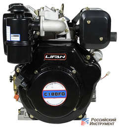 Изображение для Дизельный двигатель Lifan С188FD 6А (13 лс, 25 мм, электростартер, катушка освещения 6А, под шлицы)