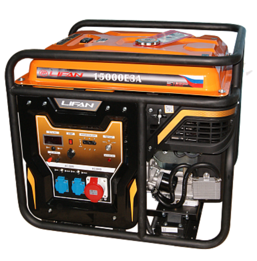 Изображение для Генератор бензиновый Lifan 15000E3А + АВР (15 кВт, электростартер, автозапуск)