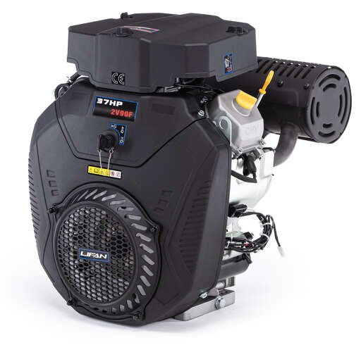 Изображение для Двигатель Lifan LF2V90F 20А (37 лс, 25 мм, электростартер, катушка 20А, механическая заслонка)
