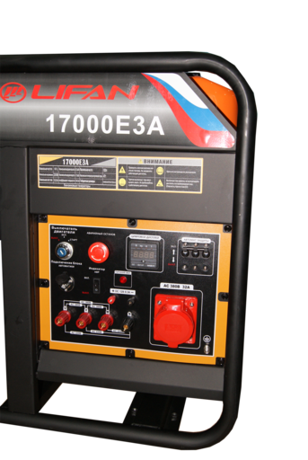Изображение для Генератор бензиновый Lifan 17000E3А (17 кВт, 380В, электростартер, возможность автозапуска)