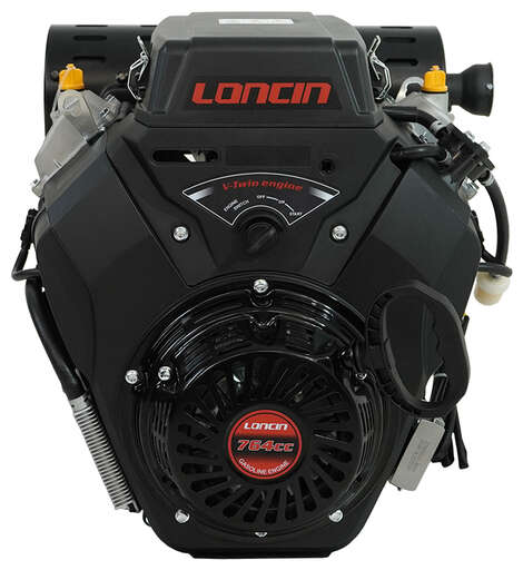 Изображение для Двигатель Loncin LC2V80FD (H type) V-образн,764 см куб, D25 мм, 20А ручной и электрический запуск (тросовое управление, см. описание)