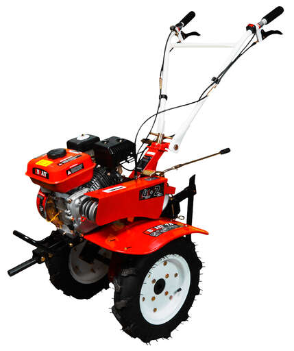 Изображение для Мотоблок бензиновый BR-402 (7л.с.) колёса 4*10, ременной, 4 скорости вперёд 2 назад