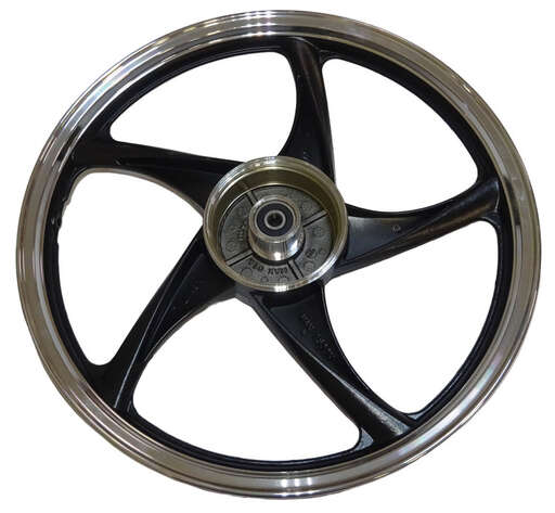 Изображение для Обод 17" задний литой, барабан. тормоз 1,6-17  Альфа, Дельта, Zodiak №3 черный (5 С-луч)