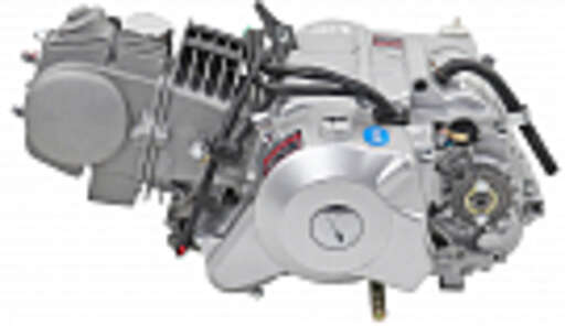 Изображение для Двигатель 153FMI (YX125) нижний эл.стартер, масляное охлаждение (радиатор, патрубки, педаль п/п, кикстар)