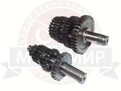 Изображение для Коробка в сборе Альфа 72-125 сс, TTR125 под шарикоподшипник (перв. вал со ступенькой)