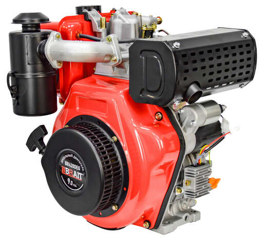 Изображение для Двигатель дизельный Brait BR420DEG (9 лс, электростартер, шлицы 25 мм)