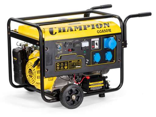 Изображение для Бензиновый генератор CHAMPION GG6501E+ATS (5.5 кВт, электростартер, автозапуск (блок ATS в комплекте))