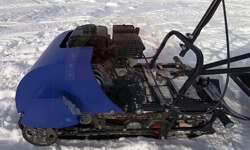 Изображение для Мотобуксировщик компактный Лидер-Дельта-2S-CVTL с седельным модулем (Lifan 8 лс, фара)