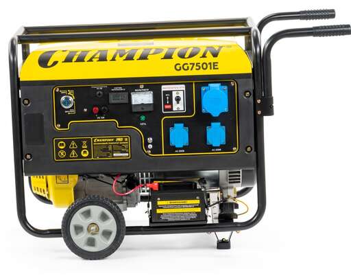 Изображение для Бензиновый генератор CHAMPION GG7501E (6.5 лс, электростартер)