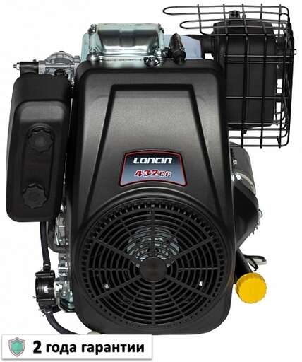 Изображение для Двигатель Loncin LC1P90F-1 12А (15 лс, Ø 25.4 мм, электростартер, катушка освещения 12А, вертикальный вал)