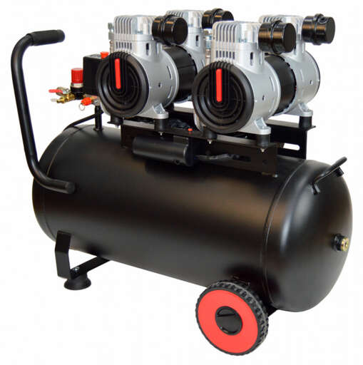 Изображение для Компрессор воздушный Brait KB-2700/50X2 PRO ( 2.7 кВт, 50 л, безмасляный)