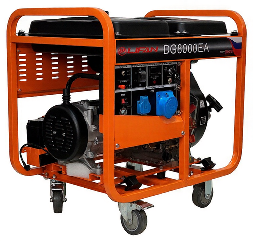 Изображение для Генератор дизельный Lifan DG8000EA  (6.5 кВт, электростартер)