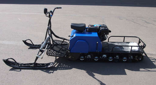 Изображение для Мотобуксировщик Лидер-3-4Т-20АП LONG с лыжным рычажным модулем (Lifan 20 лс, реверс, электростартер, фара)