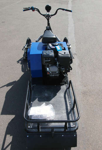 Изображение для Мотобуксировщик Лидер-3-4Т-20АП LONG с лыжным рычажным модулем (Lifan 20 лс, реверс, электростартер, фара)