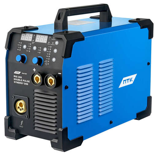 Изображение для Сварочный полуавтомат ПТК МАСТЕР MIG 200 DOUBLE PULSE SYNERGY D99 (MMA/MIG-MAG/Lift TIG, импульсный, синергетик, алюминий)