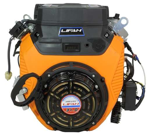 Двигатель Lifan LF2V80F ECC 20А (31 лс, 25 мм, электростартер, катушка ...