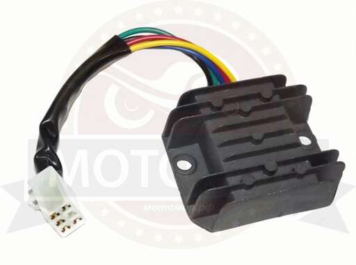 Изображение для Реле регулятор с проводом 5 конт. мал. колодка (гнездо) GY6-50 SLASH (150000905) (НАБОР)