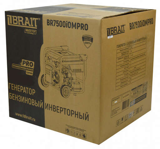 Изображение для Генератор бензиновый инверторный Brait BR7500iOMPRO (5.5кВт)