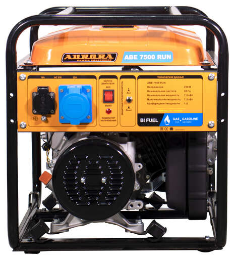 Изображение для Бензогенератор Aurora ABE 7500 RUN (7.5 кВт, газ/бензин)