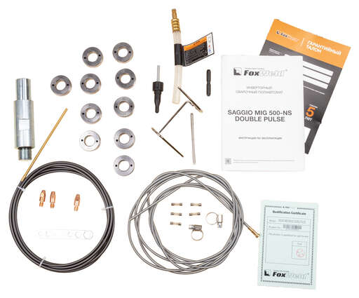 Изображение для Сварочный полуавтомат SAGGIO MIG 500-NS DOUBLE PULSE (пр-во FoxWeld/КНР) (MIG/MAG, MMA, MIG Pulse, Double Pulse)