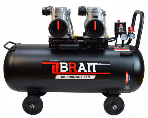 Изображение для Компрессор воздушный Brait KB-2700/90X2 PRO (2.7 кВт)