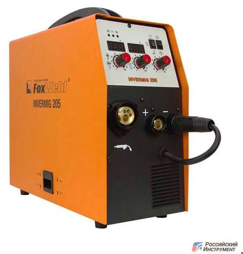 Изображение для Сварочный полуавтомат Foxweld INVERMIG 205 (MMA/MIG-MAG/TIG LIFT)