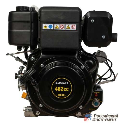 Изображение для Двигатель Loncin Diesel D460FD 5А (10.5 лс, ∅ 25 мм, электростартер, катушка освещения 5А)