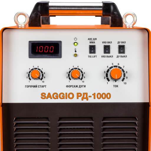 Изображение для Установка воздушно-дуговой строжки SAGGIO РД-1000 (ARC Air (воздушно-дуговая строжка), MMA, TIG Lift)