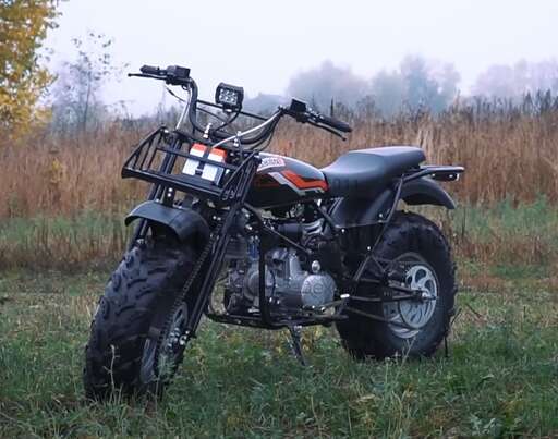 Изображение для Мотоцикл внедорожный СКАУТ-5 (ПОЛНЫЙ ПРИВОД) колеса 10" (резина 23х7-10")