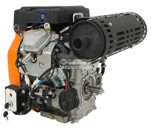 Изображение для Двигатель Lifan 2V80F-A EFI (LF2V80F-P) (31 лс, электростартер, катушка 20А, инжектор, электронная заслонка, 25 мм