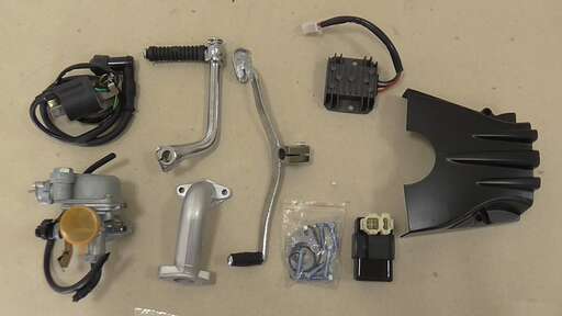 Изображение для Двигатель 4т. 125 (120) см3 (1P52) Storm (черный) - горизонтальный, тюнинг, круговая КПП