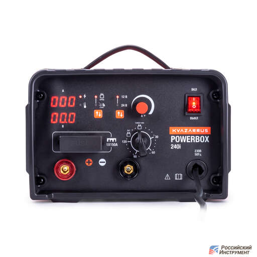 Изображение для Пуско-зарядное устройство Foxweld KVAZARRUS PowerBox 240I (таймер, алюминиевый кейс)
