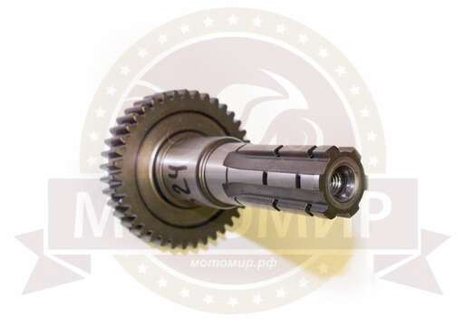 Изображение для Вал редуктора 157QMJ (ATV150) T150 ведомый с шестерней L-112 мм*(D25/D30 мм) 40 зуб (НАБОР)