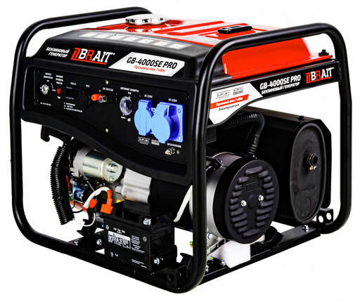 Изображение для Генератор бензиновый Brait GB-4000SE PRO (3.5 кВт, электростартер, возможность автозапуска, пусковой ток  7 кВт)