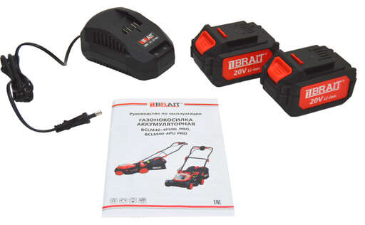 Изображение для Газонокосилка аккумуляторная Brait BCLM40-4PUBL PRO (2 акб, з\у в комплекте)