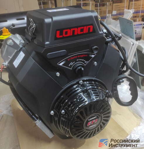 Изображение для Двигатель Loncin H765i 20А (30 лс, 25 мм, инжекторный, ручной стартер, электростартер, катушка освещения 20А)