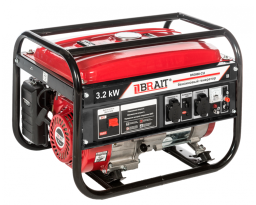 Изображение для Бензиновый генератор Brait BR-3800CU (3.2 кВт, медная обмотка)