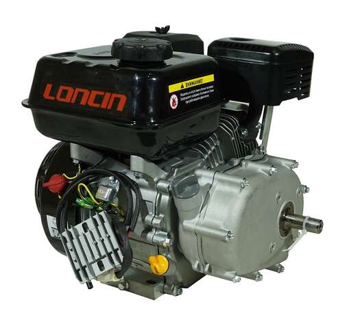 Изображение для Двигатель Loncin LC 170F-2B 5A (U type, 7 лс, катушка 5 ампер, редуктор автоматического сцепления) D20 