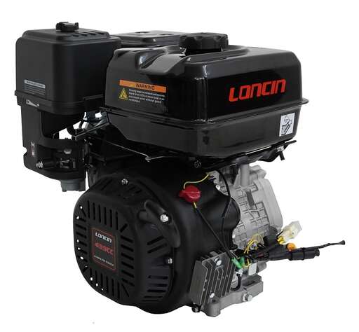 Изображение для Двигатель Loncin G500F (A type) D25 7А (22 лс, катушка 7А, 25 мм)