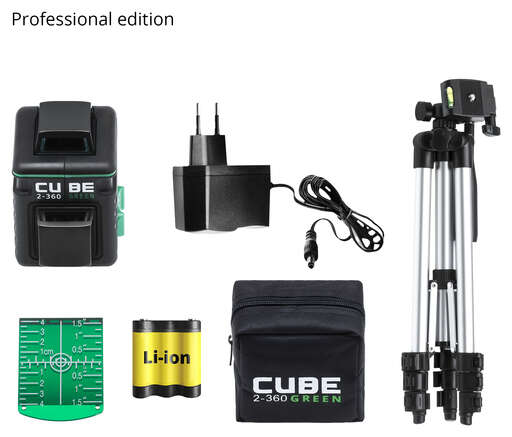 Изображение для Лазерный уровень ADA CUBE 2-360 GREEN PROFESSIONAL EDITION