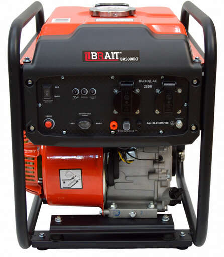 Изображение для Генератор бензиновый инверторный Brait BR5000iO (3.7 кВт)