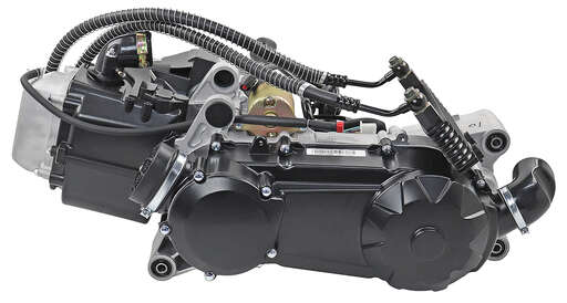 Изображение для Двигатель 163QMK (GY6) 200см3 (эл.стартер,масляный радиатор,патрубки,ручное п/п)