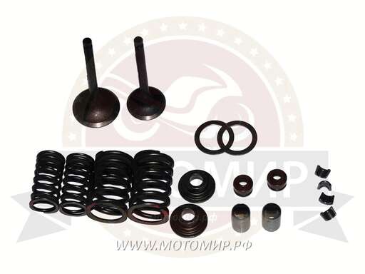 Изображение для Ремкомплект головки 4х такт. GY6-150, 157QMI (клапана, сухари, пружины, тарелки)