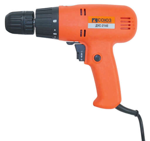 Изображение для Сетевой шуруповерт СОЮЗ ДУС-2140 (0.45 кВт)