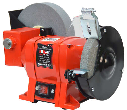 Изображение для Станок точильный угловой  Brait BSM-200N (400Вт, 150х20х12,7мм; 200х40х20мм, 2840 об/мин) 