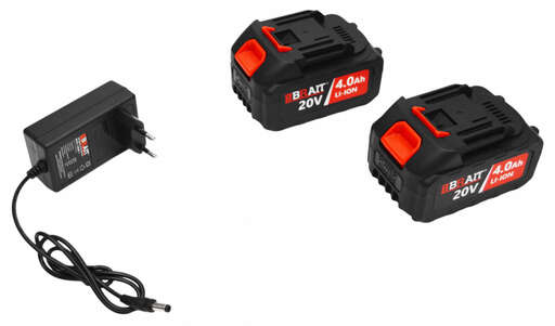 Изображение для Триммер аккумуляторный Brait BCBC20-4NMBL (420Вт;21В;4Ач;G-образная руч,8000об/мин;диаметр реж. лески 2-2,4мм; в комп: 2АКБx21В,З/У)