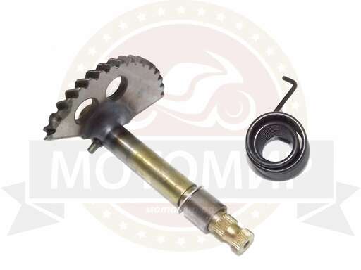 Изображение для Вал кикстартера с сектором 4х такт. косозубый GY6-125/150,  (L-130мм, шлицов 30шт)