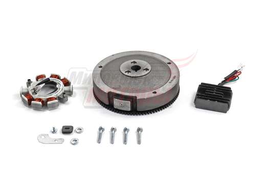 Изображение для Комплект электрооборудования для бензиновых двигателей с электростартером 192FD, 192F-2D (17/18.5 лс) для установки катушки 7А (маховик, выпрямитель, катушка)