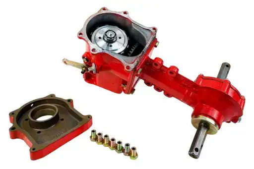 Изображение для Редуктор в сборе с фланцем для мотоблока BR-105PRO (с коробкой передач, 3 вперед/1 назад)